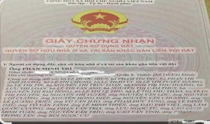 sổ hồng sở hữu